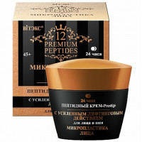 Крем-Prestige пептидный 24 часа для лица и шеи 45+ Витэкс Микропластика лица с усиленным лифтинговым действием 45 мл Крем-Prestige пептидный 24 часа для лица и шеи 45+ Витэкс Микропластика лица с усиленным лифтинговым действием 45 мл