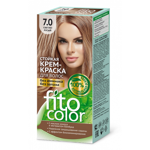 Крем-краска стойкая для волос Fitocolor цвета светло-русый