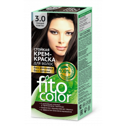 Крем-краска стойкая для волос Fitocolor цвета темный каштан