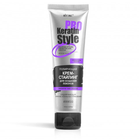 Крем-стайлинг полирующий для создания локонов Витэкс Pro Keratin Style Средняя фиксация 100 мл Крем-стайлинг полирующий для создания локонов Витэкс Pro Keratin Style Средняя фиксация 100 мл
