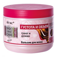 Бальзам для волос Витэкс Basic Hair Care Гранат и дрожжи Густота и объем 500 мл Бальзам для волос Витэкс Basic Hair Care Гранат и дрожжи Густота и объем 500 мл